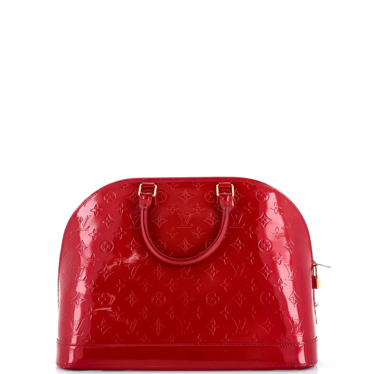 Alma Handbag Monogram Vernis GM - Deep Luxury