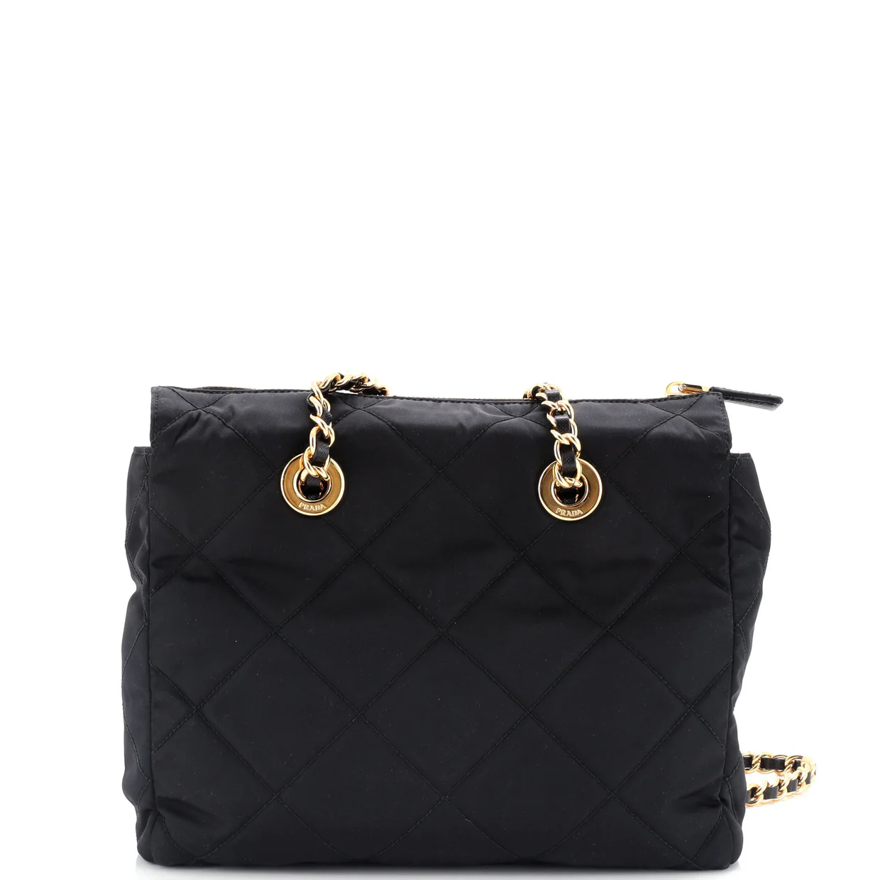 Re-Edition 1995 Chain Tote Quilted Re-Nylon Small - Deep Luxury