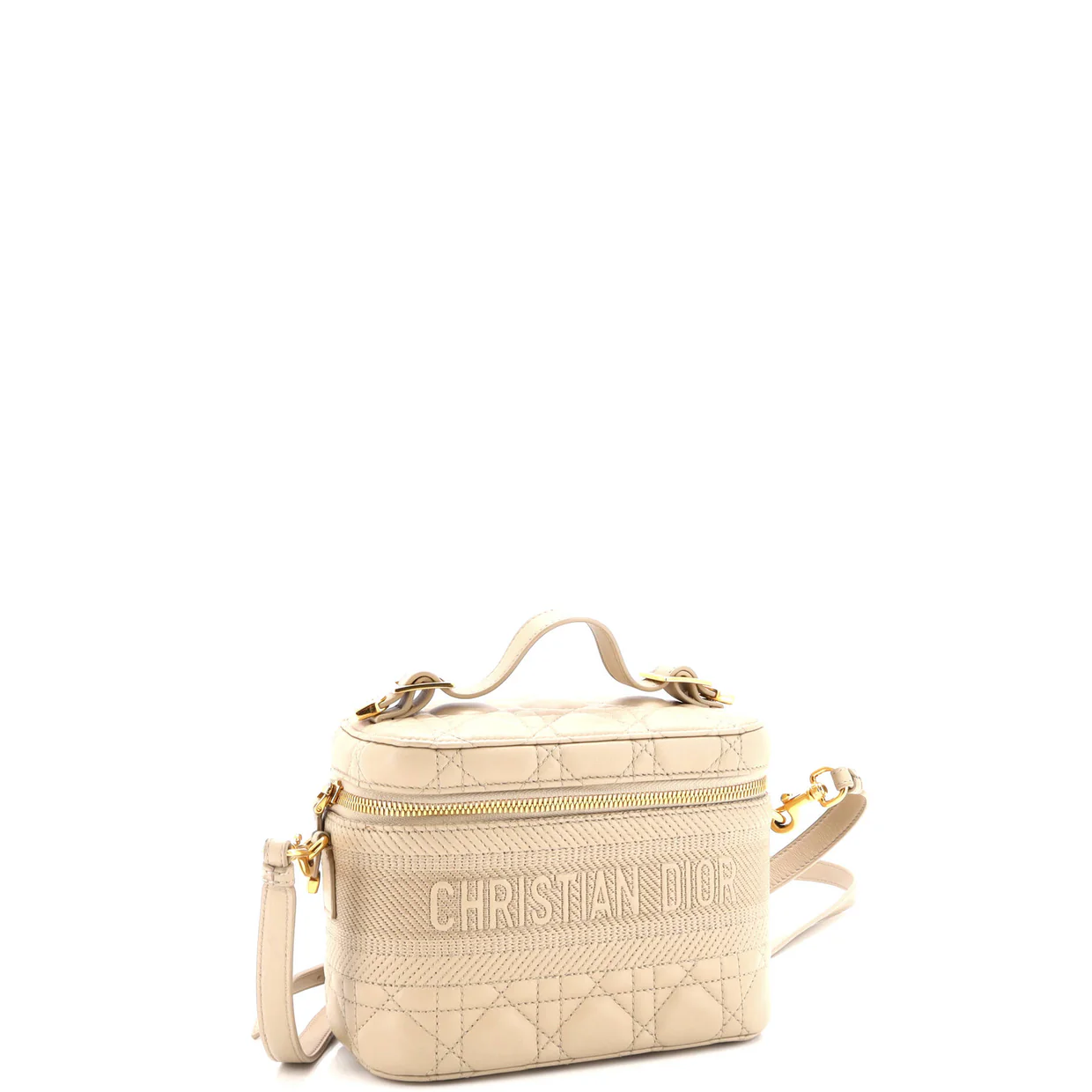 DiorTravel Convertible Vanity Case Cannage Quilt Lambskin Small - Deep Luxury