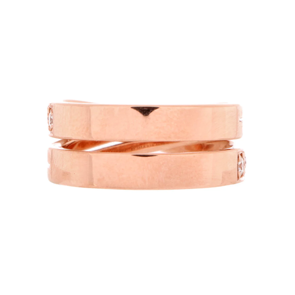 Etincelle de Cartier Crossover Ring 18K Rose Gold and Diamonds - Deep Luxury
