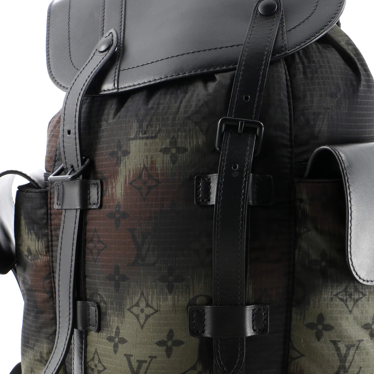 Christopher Backpack Limited Edition Camouflage Monogram Nylon with Leather PM - Deep Luxury