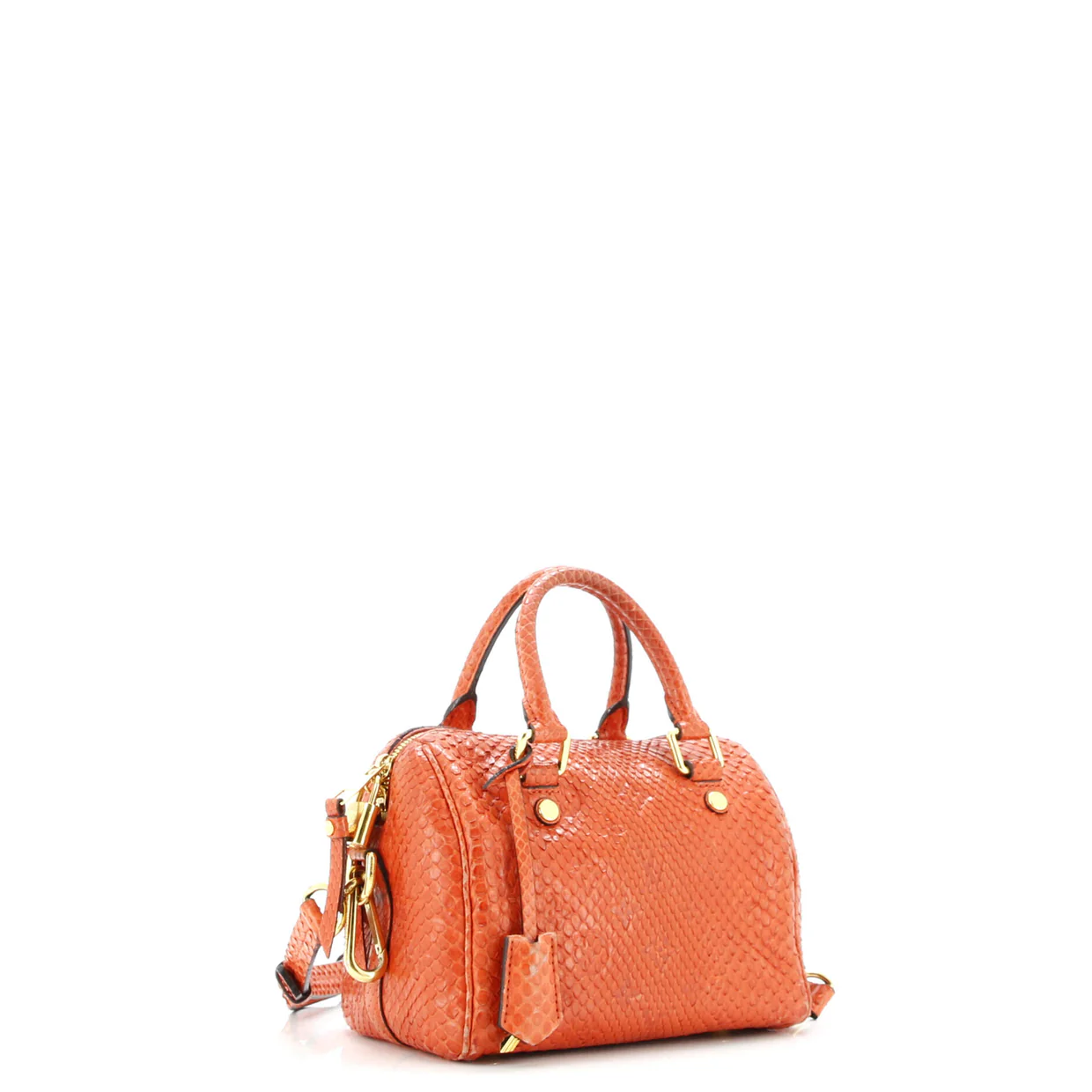 Speedy Bandouliere Bag Monogram Embossed Python 20 - Deep Luxury