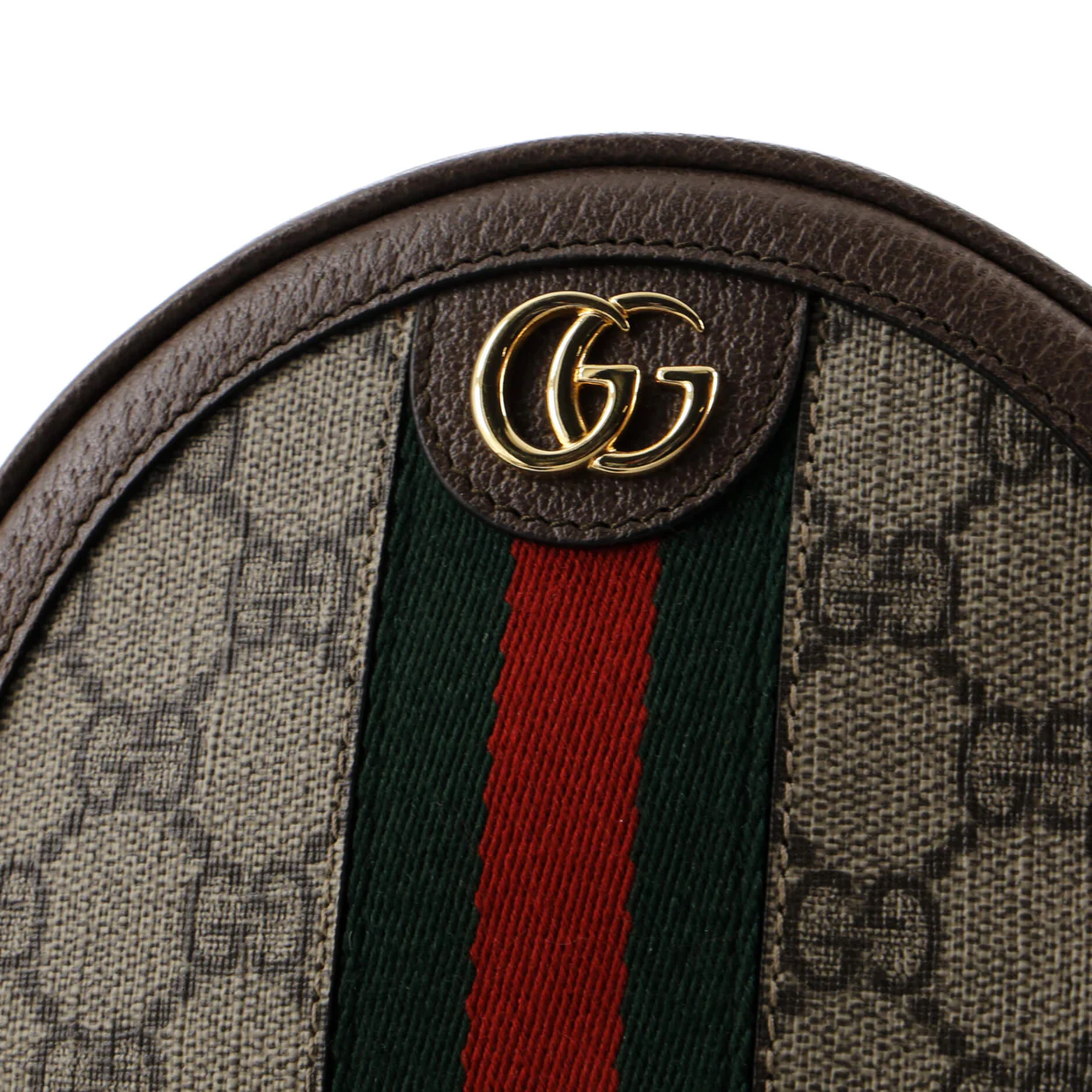 Ophidia Round Backpack GG Coated Canvas Mini - Deep Luxury