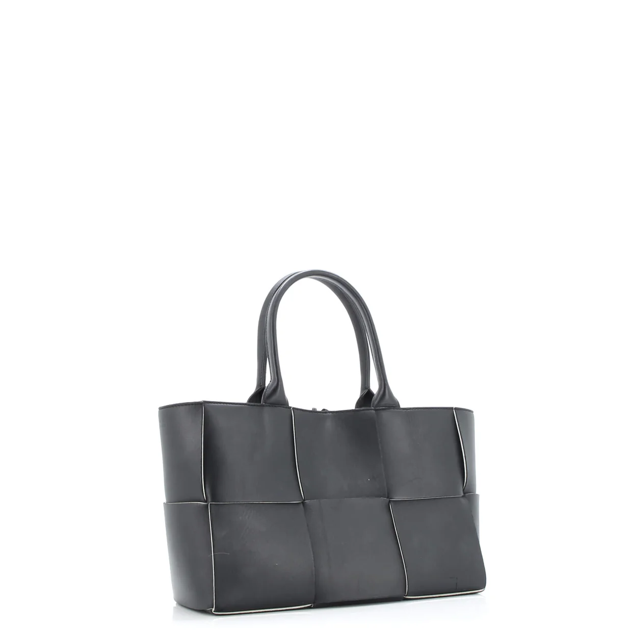 Arco Tote Maxi Intrecciato Leather Small - Deep Luxury