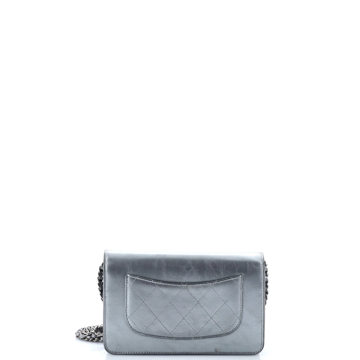 Chain Signe Wallet on Chain Calfskin - Deep Luxury