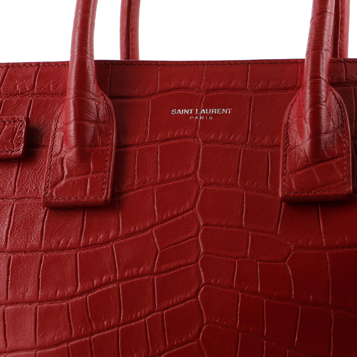 Sac de Jour NM Bag Crocodile Embossed Leather Nano - Deep Luxury