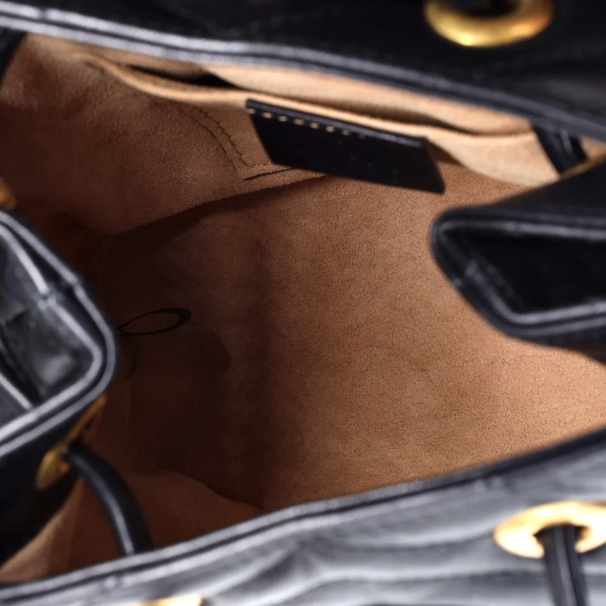 GG Marmont Drawstring Backpack Matelasse Leather Mini - Deep Luxury