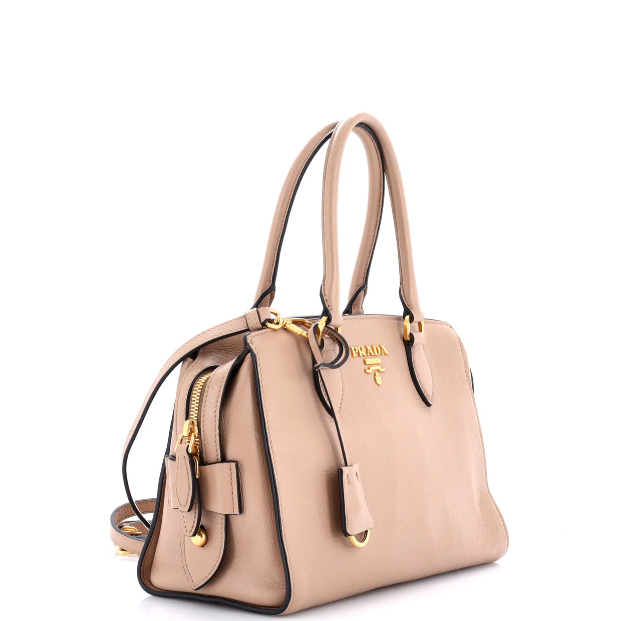 Top Handle Satchel Glace Calf Small - Deep Luxury