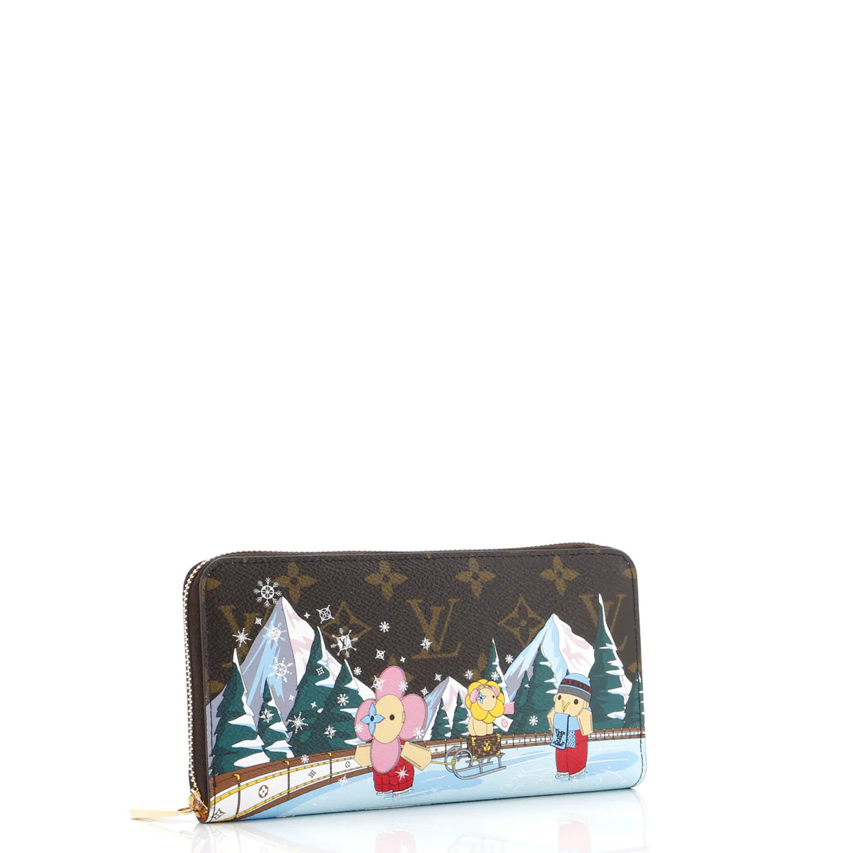Zippy Wallet Limited Edition Vivienne Xmas Monogram Canvas - Deep Luxury