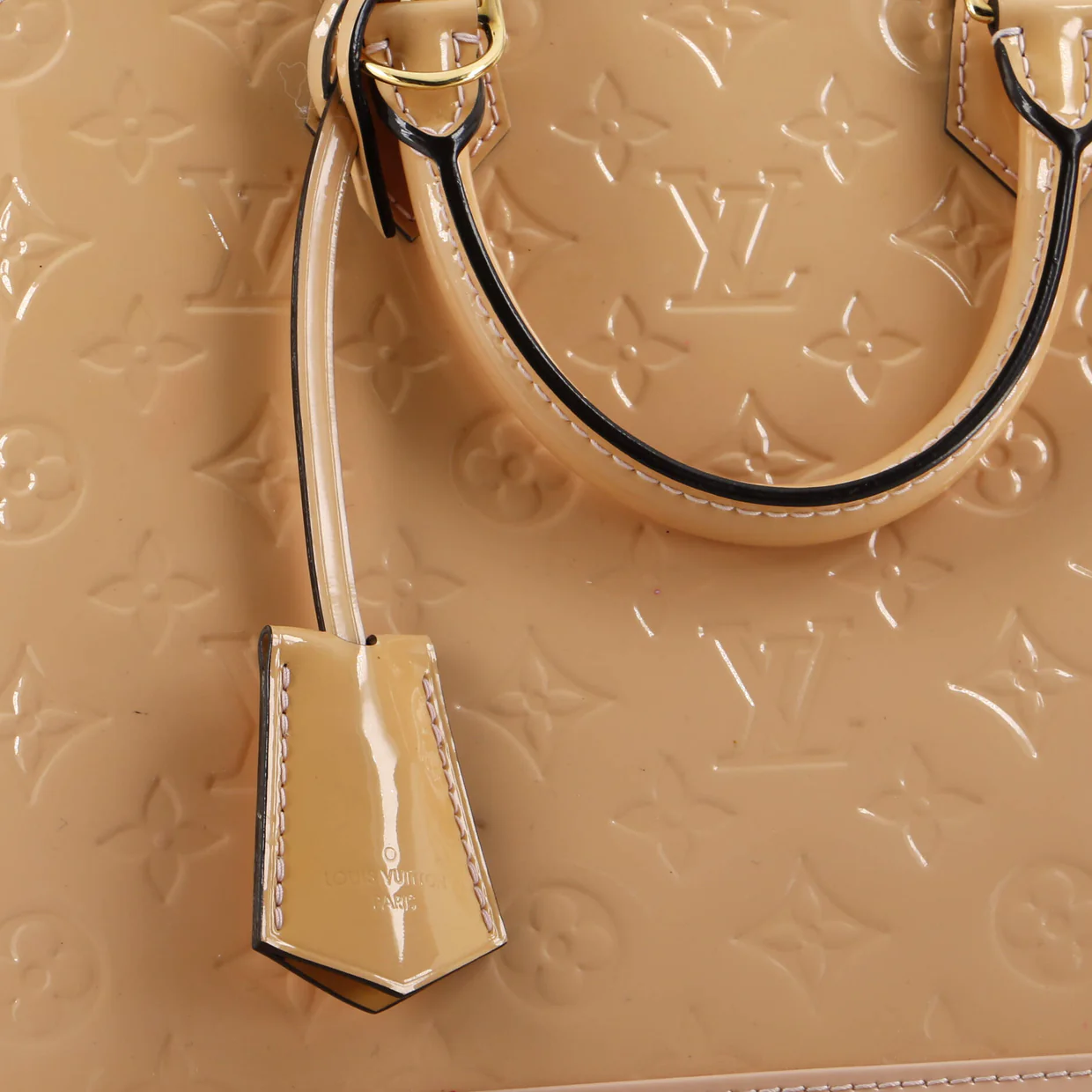 Alma Handbag Monogram Vernis BB - Deep Luxury
