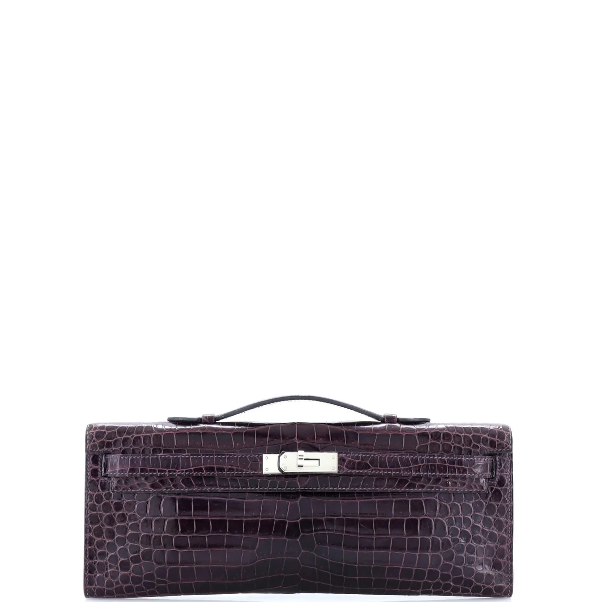 Kelly Cut Pochette Porosus Crocodile - Deep Luxury