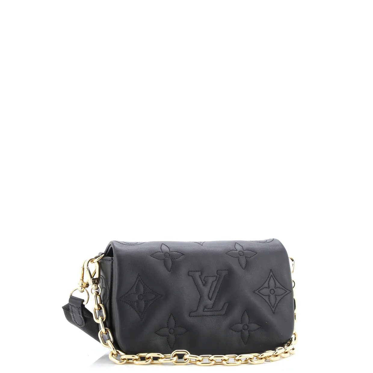 Wallet on Strap Bubblegram Leather - Deep Luxury
