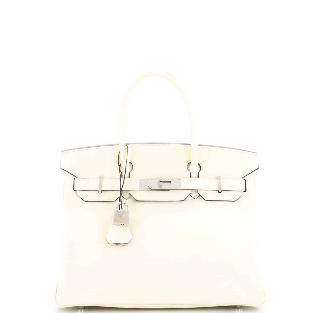 Birkin Handbag Light Epsom with Palladium Hardware 30 - Deep Luxury