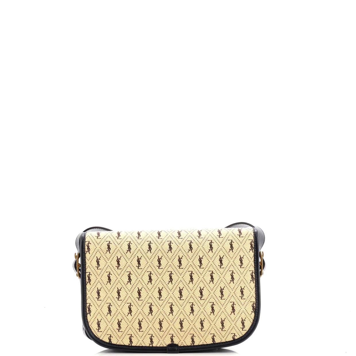 Flap Satchel Monogram All Over Canvas and Leather Medium - Deep Luxury