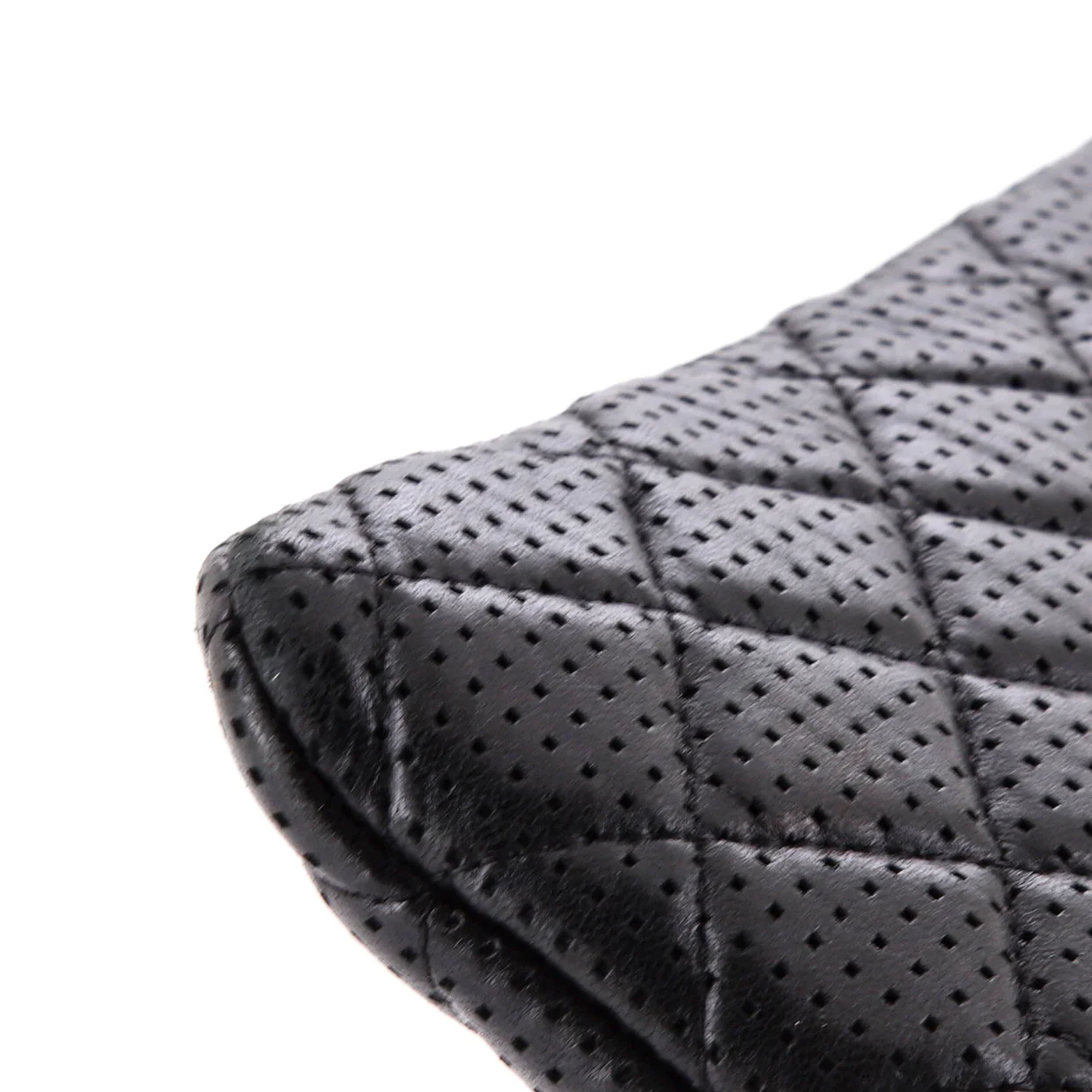 O Case Clutch Quilted Perforated Lambskin Medium - Deep Luxury
