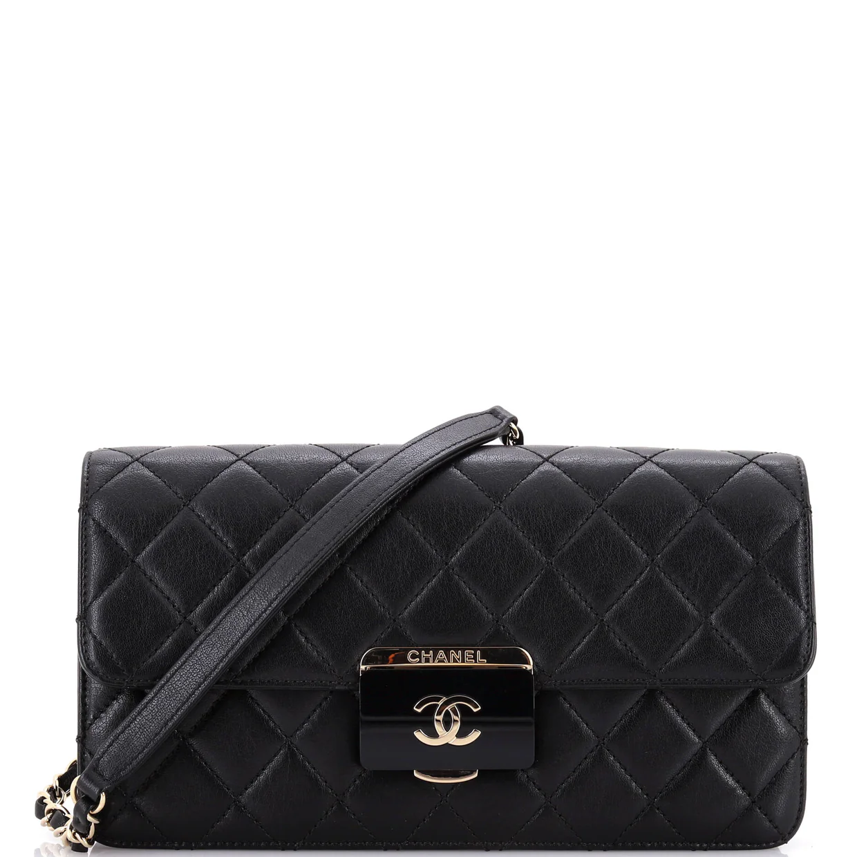 Beauty Lock Flap Bag Quilted Sheepskin Medium - Deep Luxury