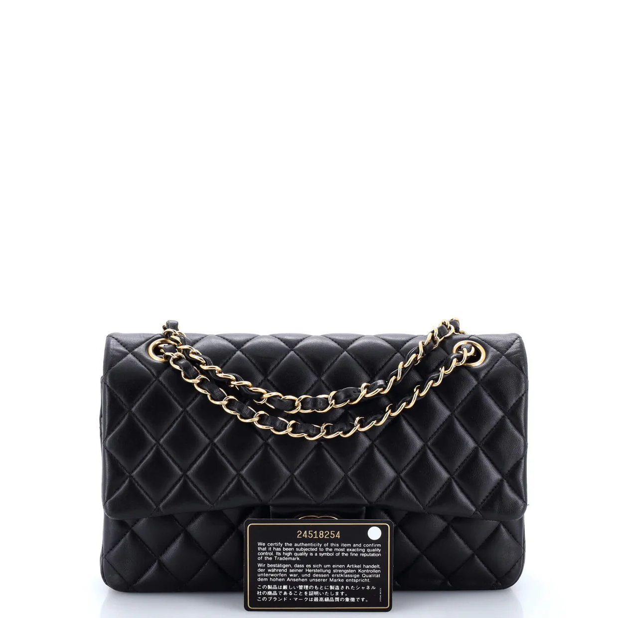 Classic Double Flap Bag Quilted Lambskin Medium - Deep Luxury