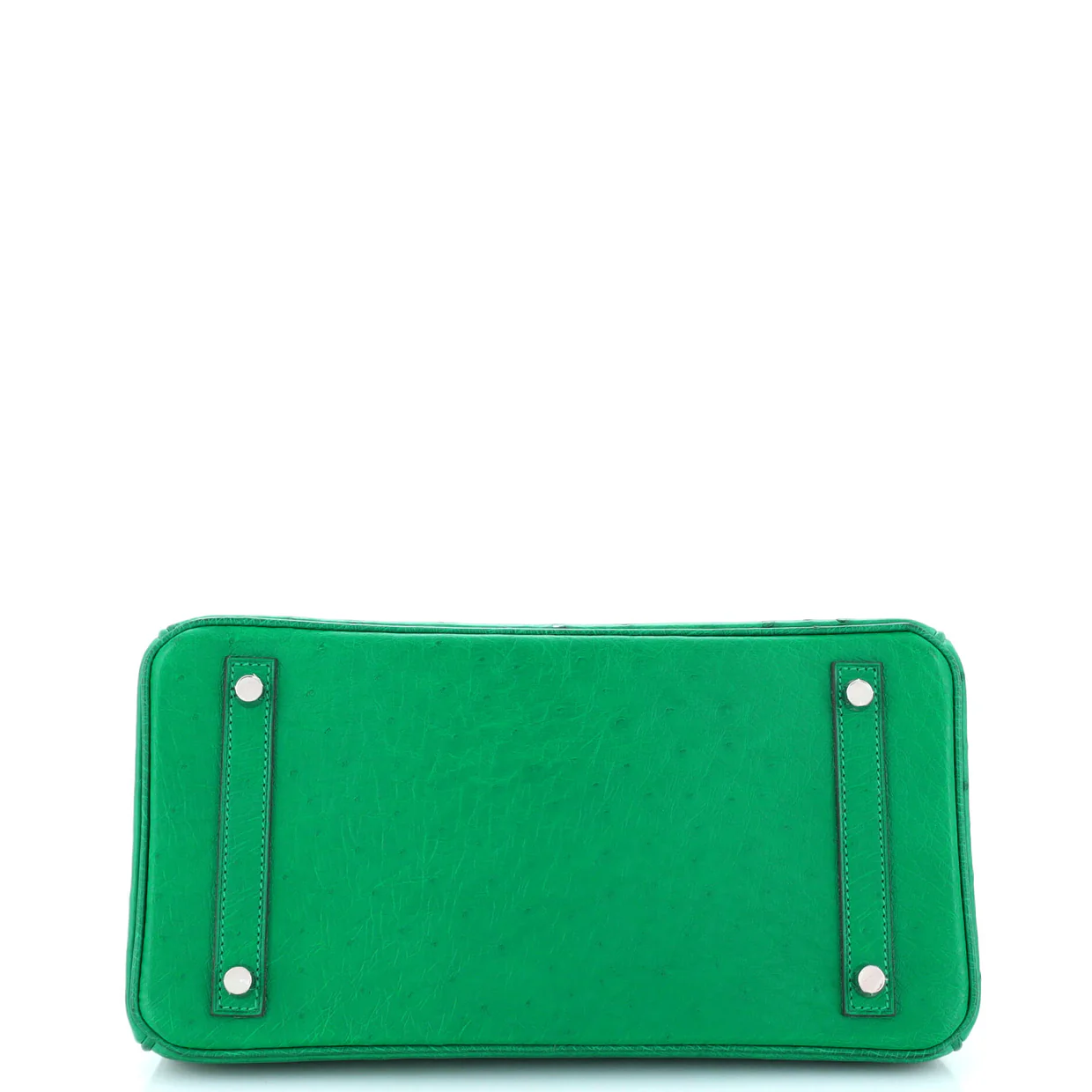 Birkin Handbag Vert Vertigo Ostrich with Palladium Hardware 30 - Deep Luxury