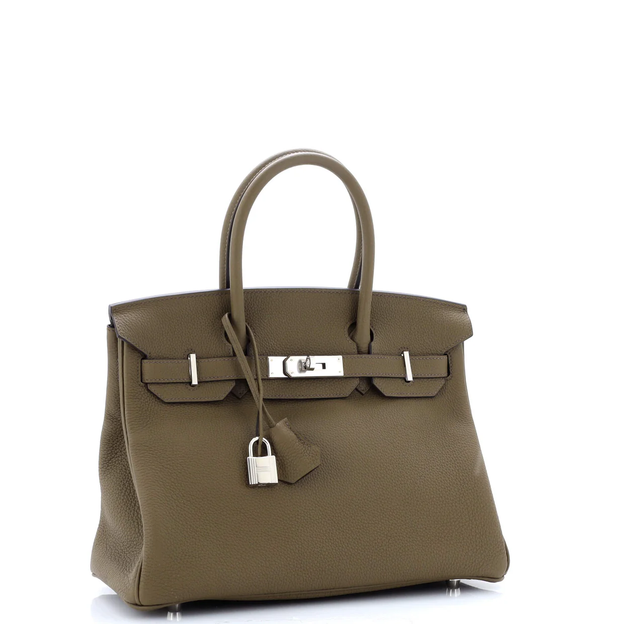 Birkin Handbag Vert Maquis Togo with Palladium Hardware 30 - Deep Luxury