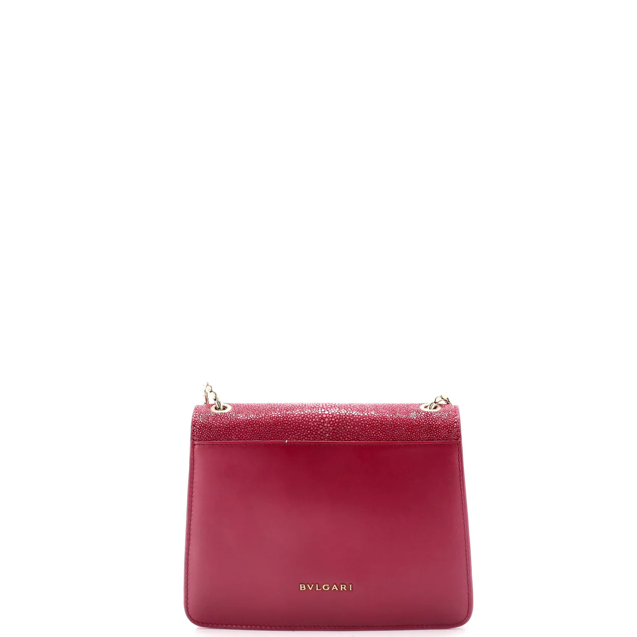 Serpenti Forever Square Shoulder Bag Leather and Stingray Small - Deep Luxury