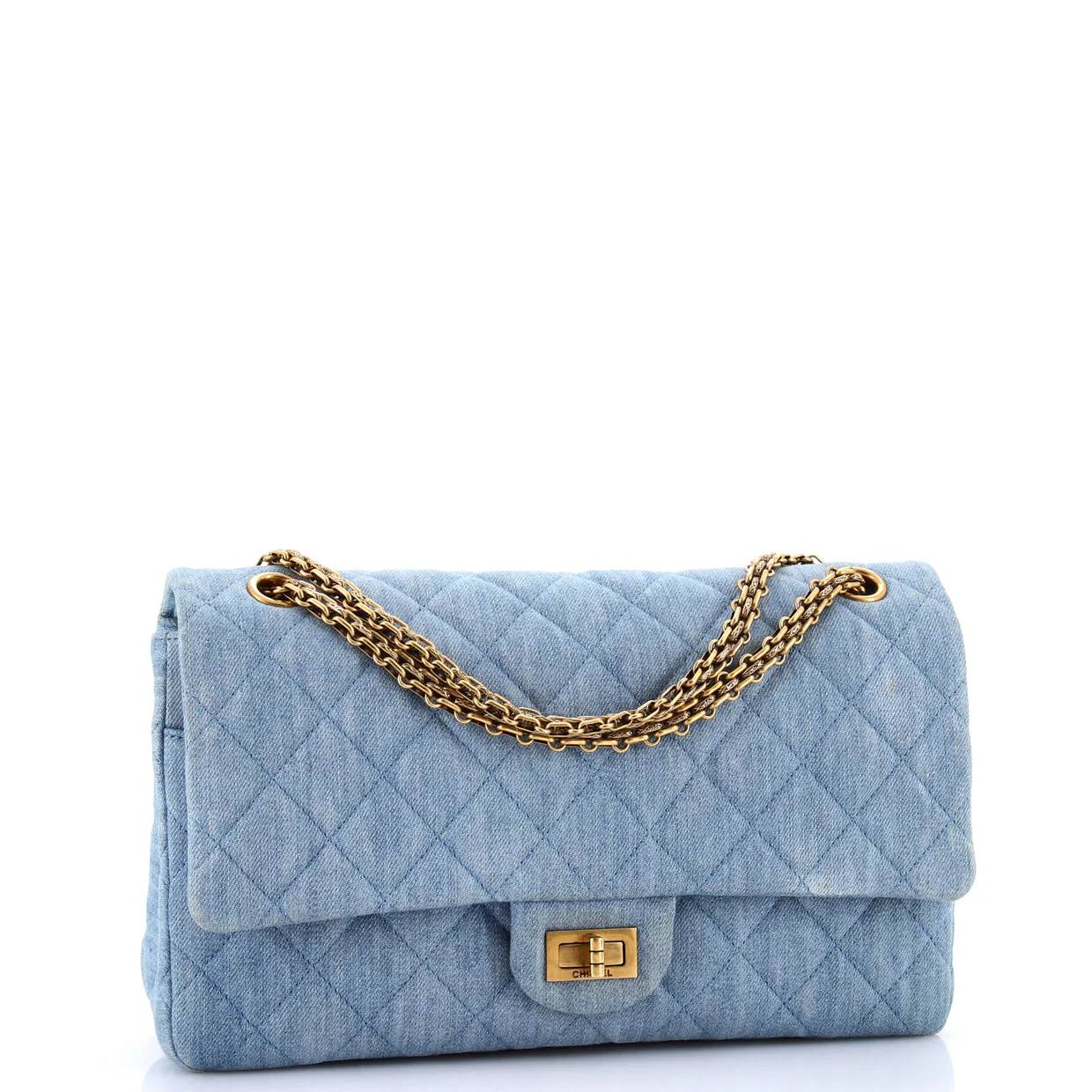 Reissue 2.55 Flap Bag Quilted Denim 226 - Deep Luxury