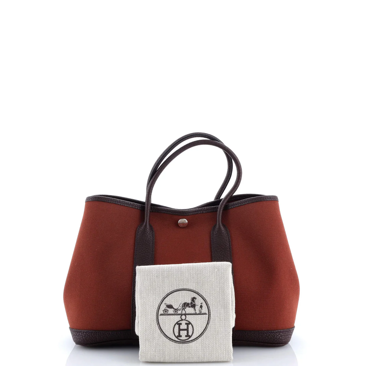 Garden Party Tote Toile and Leather 30 - Deep Luxury