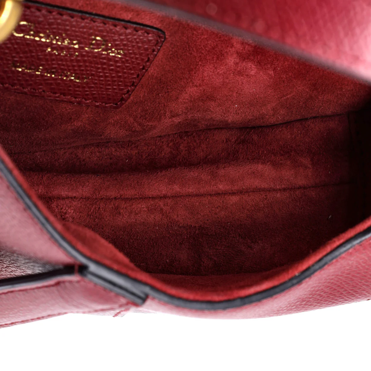 Saddle Handbag with Strap Leather Mini - Deep Luxury