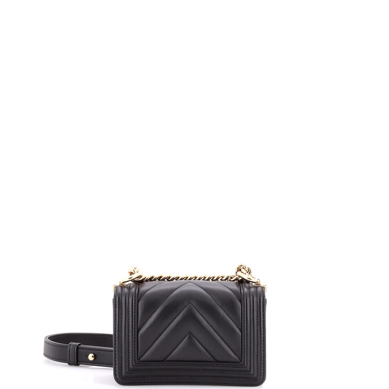 Boy Flap Bag Chevron Lambskin Mini - Deep Luxury
