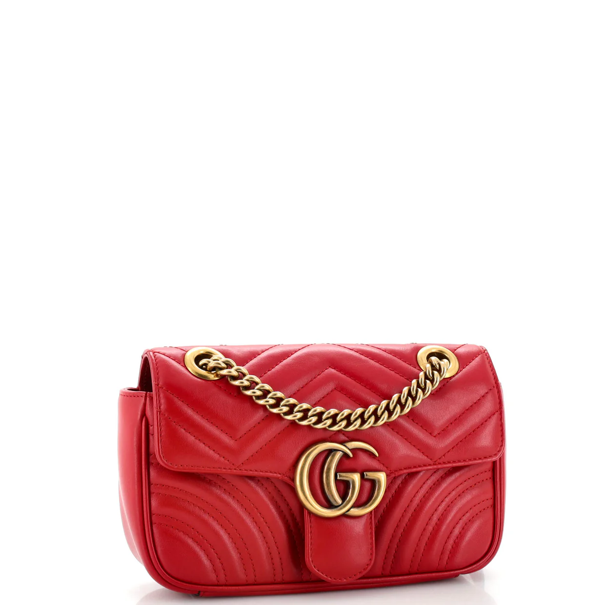 GG Marmont Flap Bag Matelasse Leather Mini - Deep Luxury