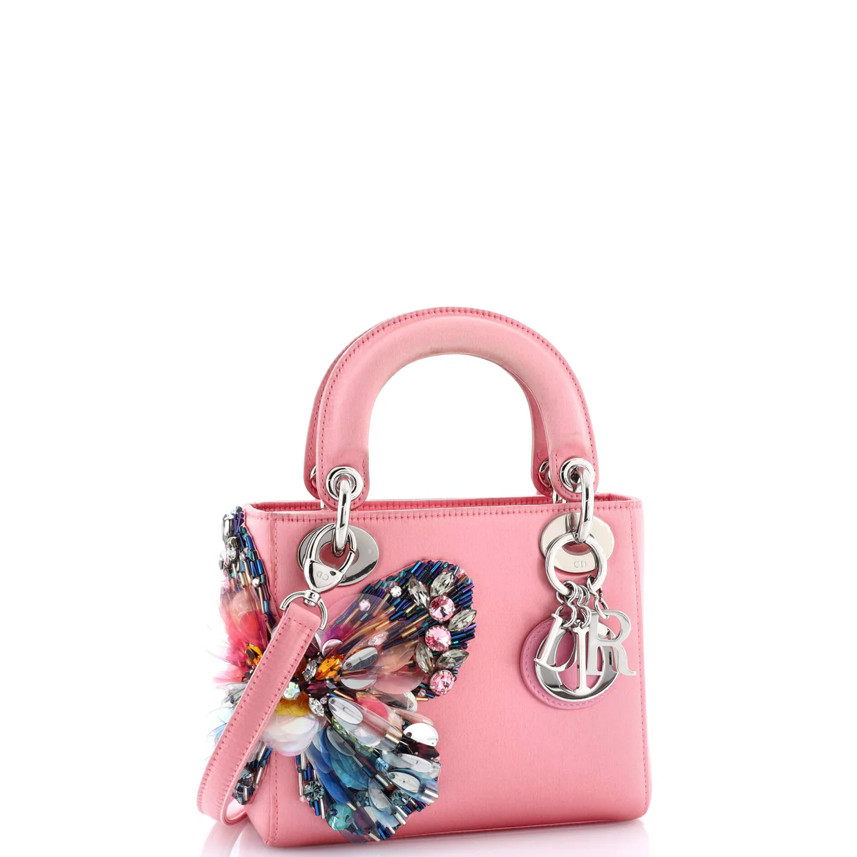 Lady Dior Bag Embellished Satin Mini - Deep Luxury