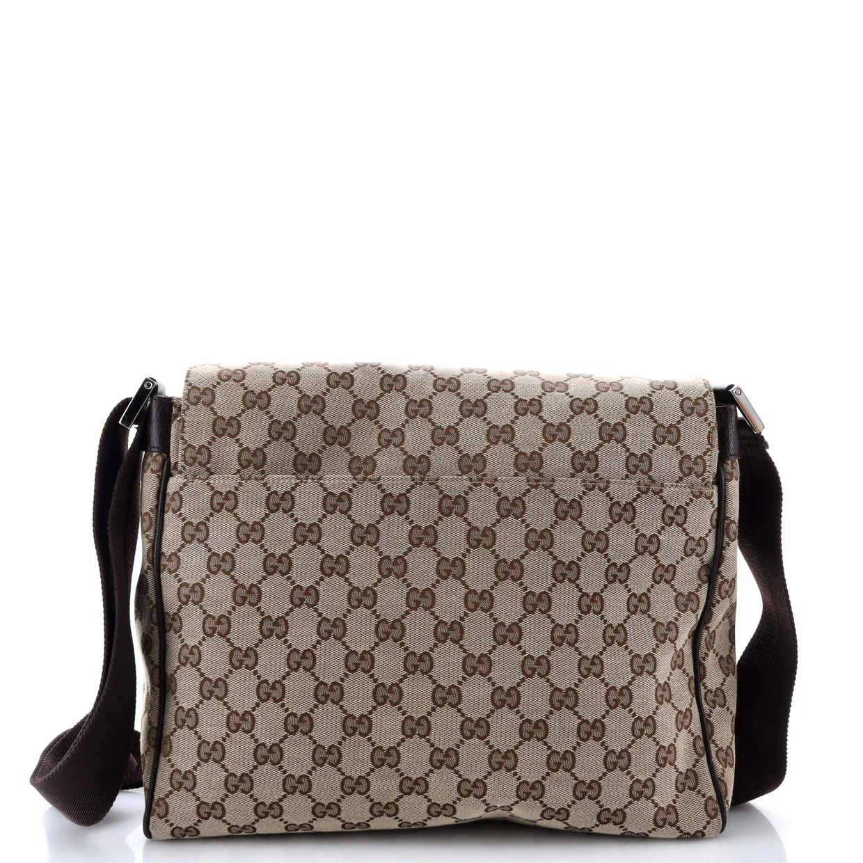 Flap Messenger Bag GG Canvas Medium - Deep Luxury