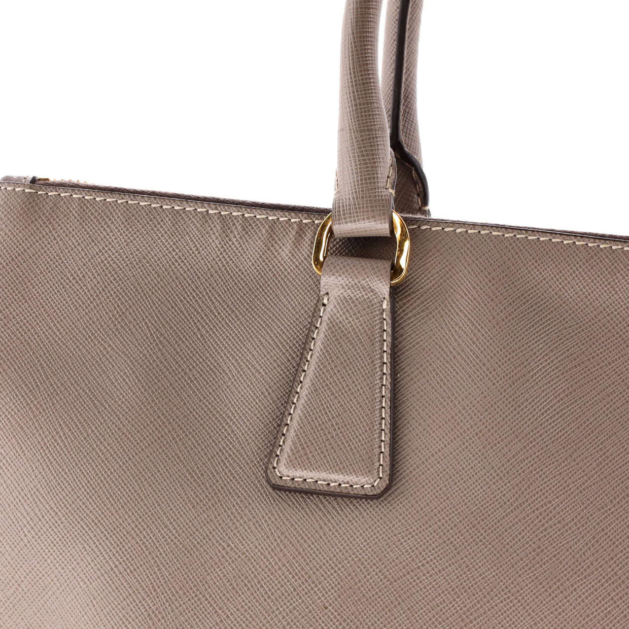 Double Zip Lux Tote Saffiano Leather Large - Deep Luxury