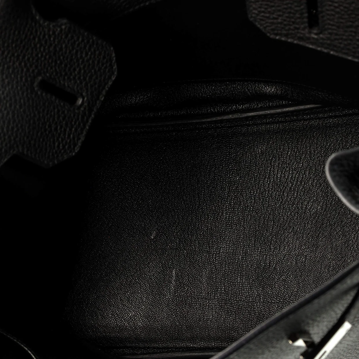 Birkin Handbag Noir Togo with Palladium Hardware 30 - Deep Luxury