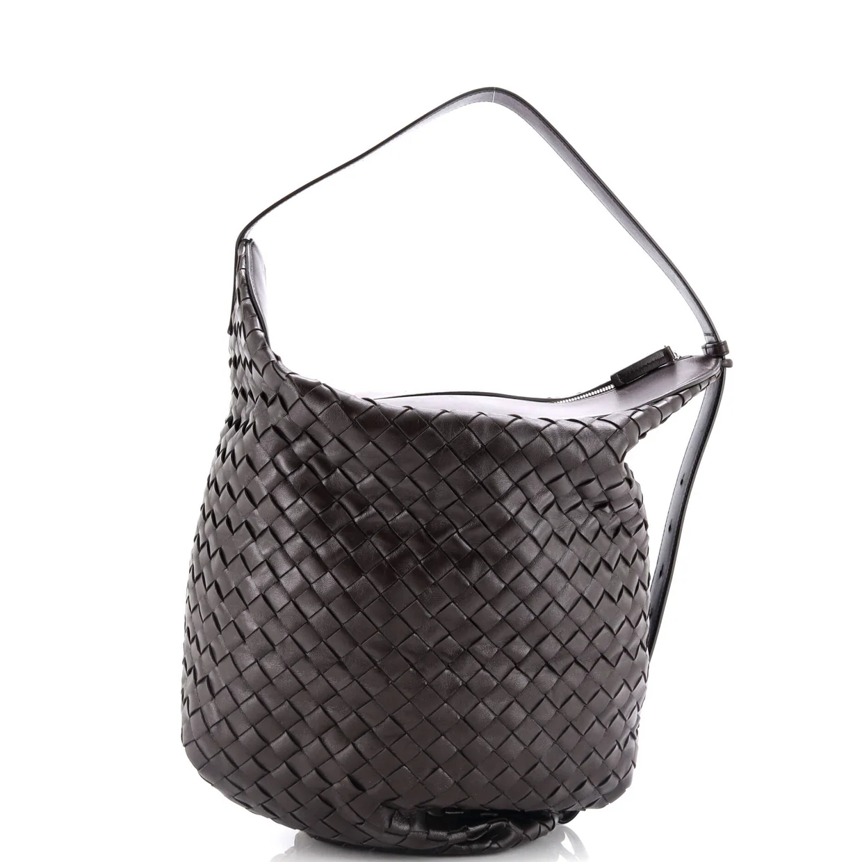 Hop Bag Intrecciato Leather Large - Deep Luxury