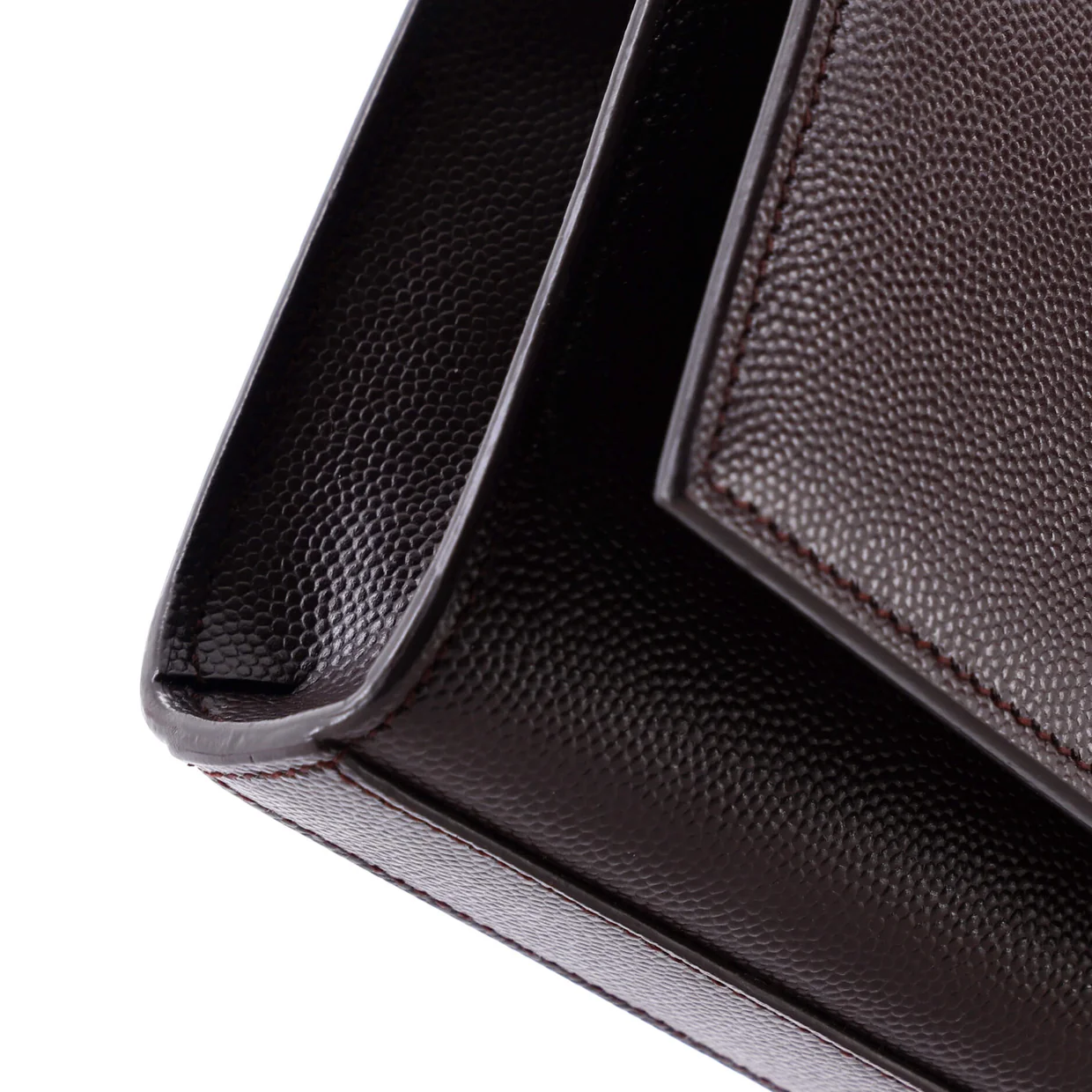 Classic Monogram Crossbody Bag Grainy Leather Small - Deep Luxury