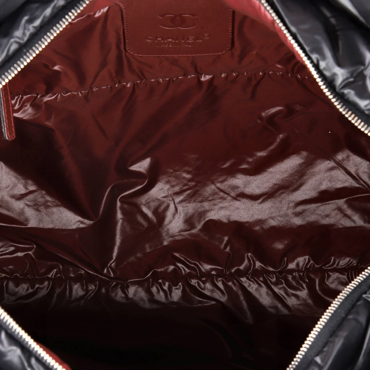 Coco Cocoon Zipped Tote Quilted Nylon Large - Deep Luxury