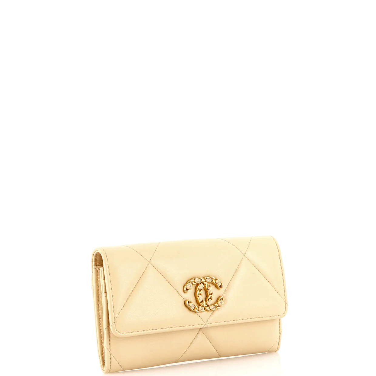 19 Flap Wallet Quilted Lambskin Long - Deep Luxury