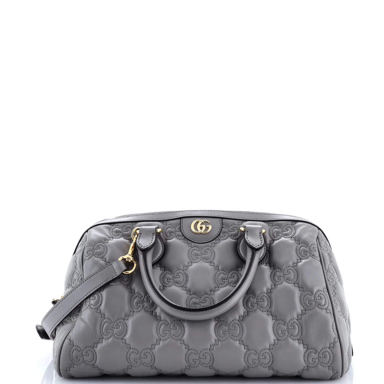 Ophidia Convertible Boston Top Handle Bag GG Matelasse Leather Medium - Deep Luxury