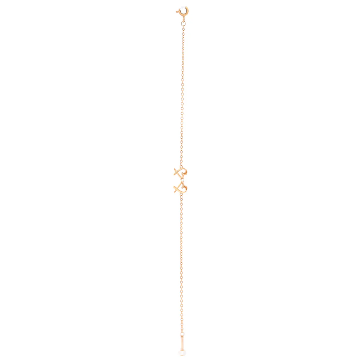 Paloma Picasso Double Loving Heart Bracelet 18K Rose Gold and Diamond - Deep Luxury