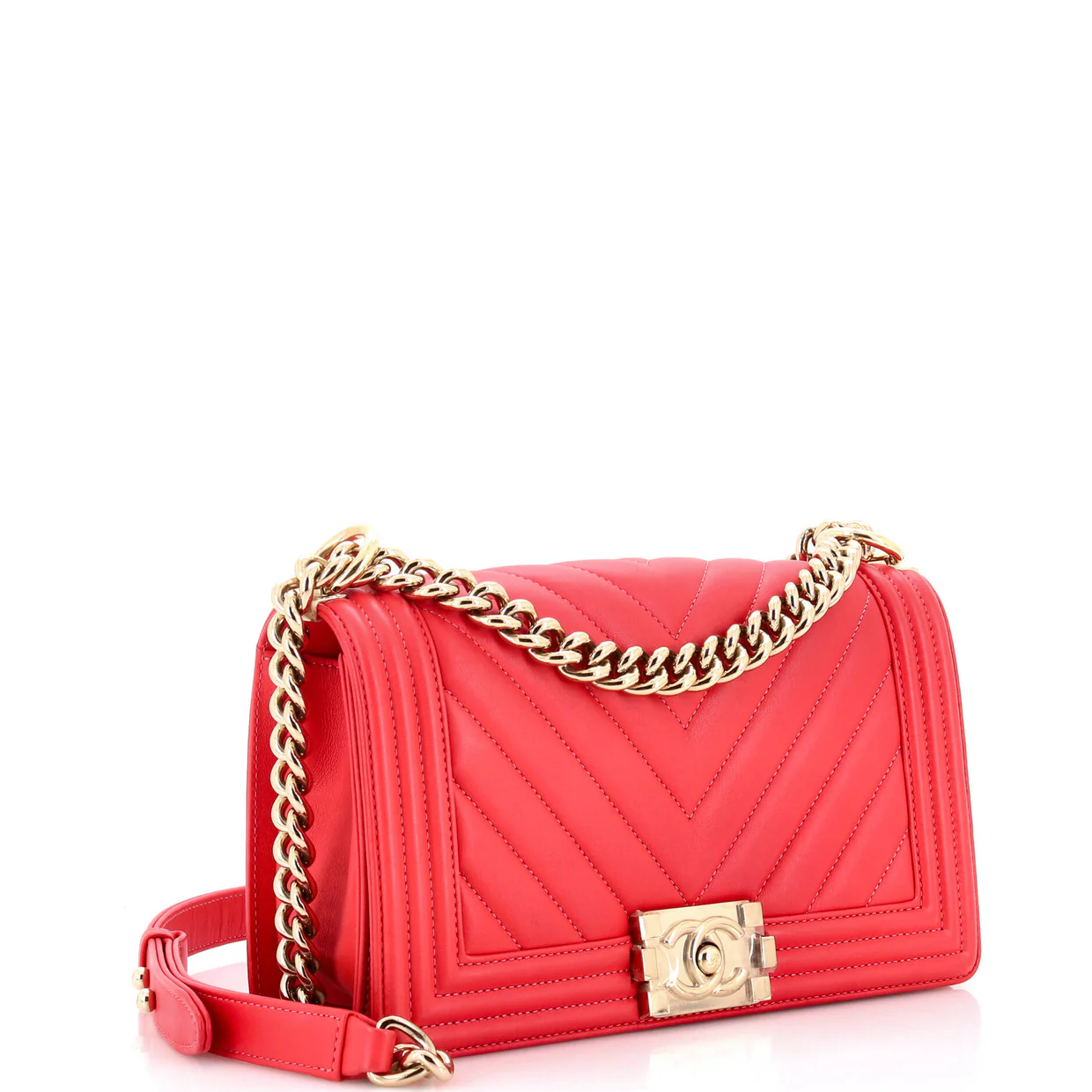 Boy Flap Bag Chevron Lambskin Old Medium - Deep Luxury