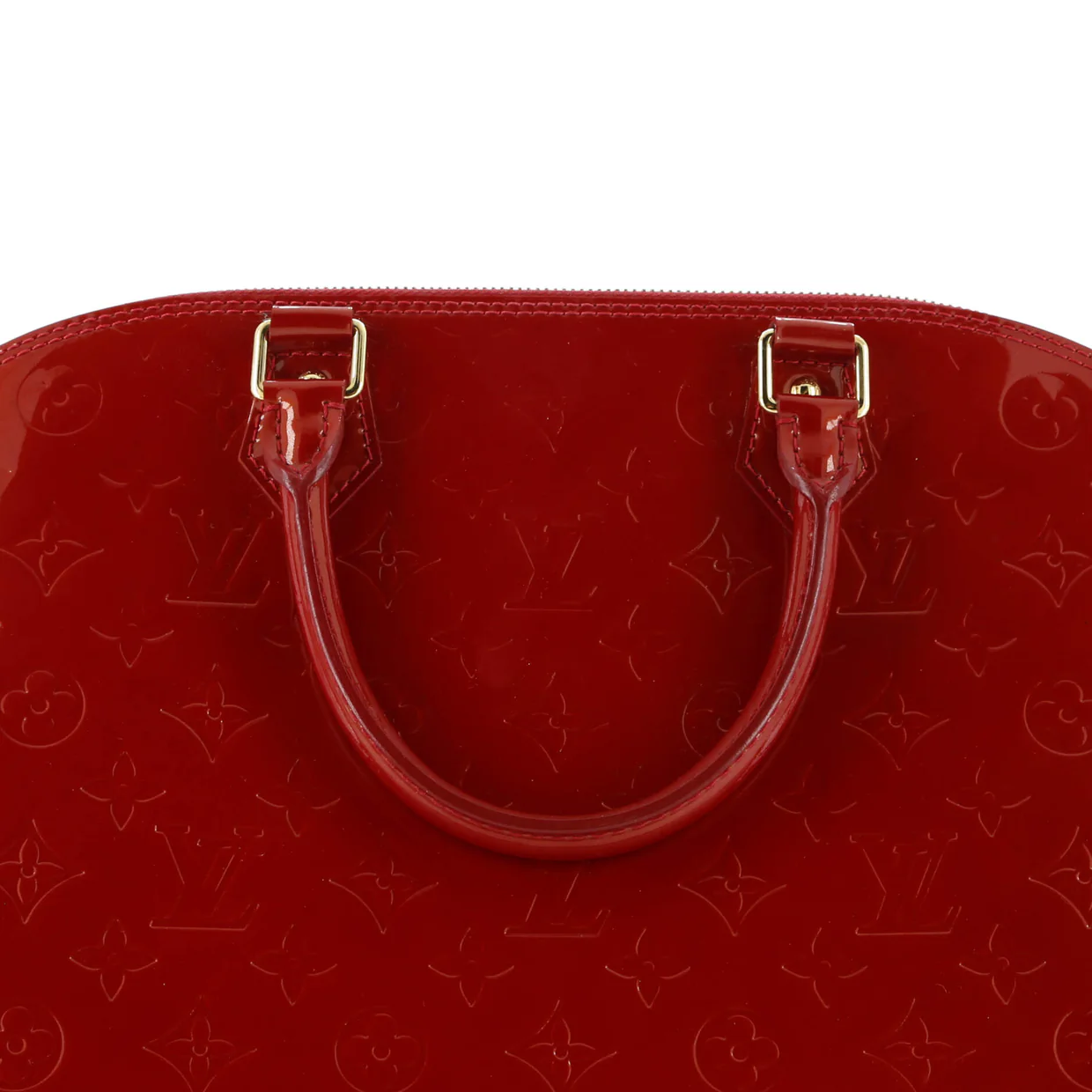 Alma Handbag Monogram Vernis GM - Deep Luxury
