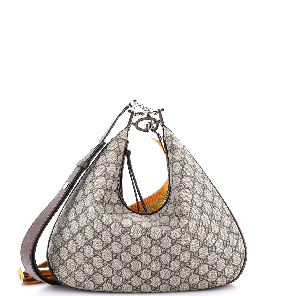 Attache Shoulder Bag GG Coated Canvas Medium - Deep Luxury