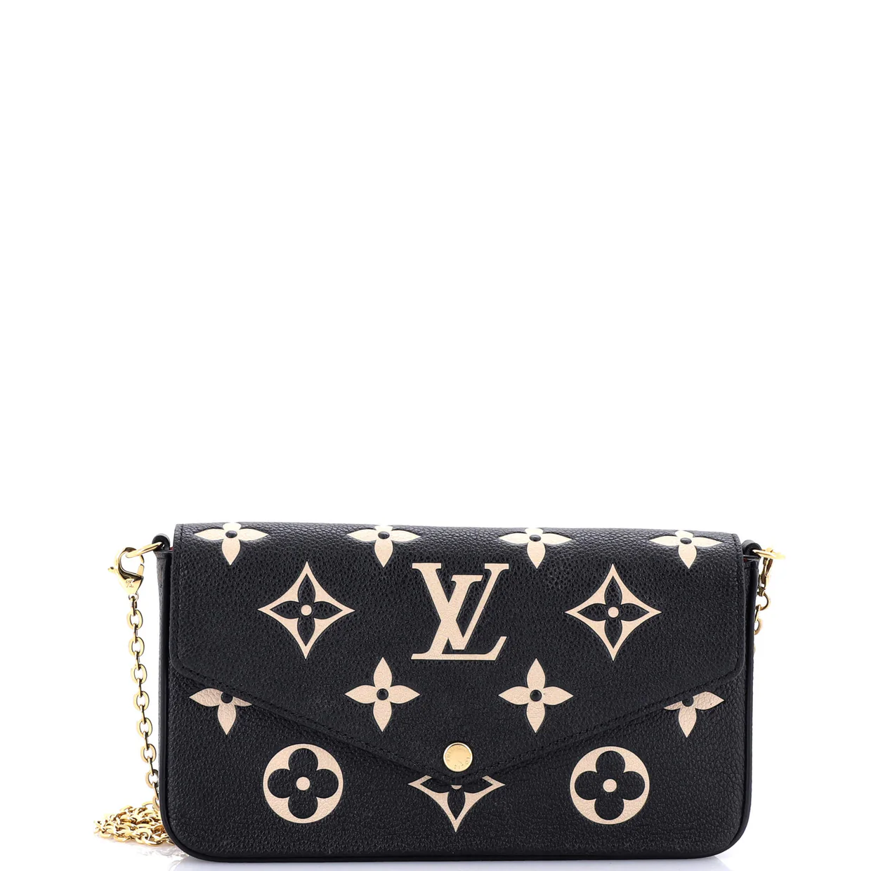 Felicie Pochette Bicolor Monogram Empreinte Giant - Deep Luxury
