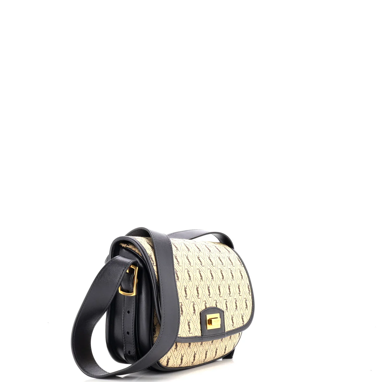 Flap Satchel Monogram All Over Canvas and Leather Medium - Deep Luxury