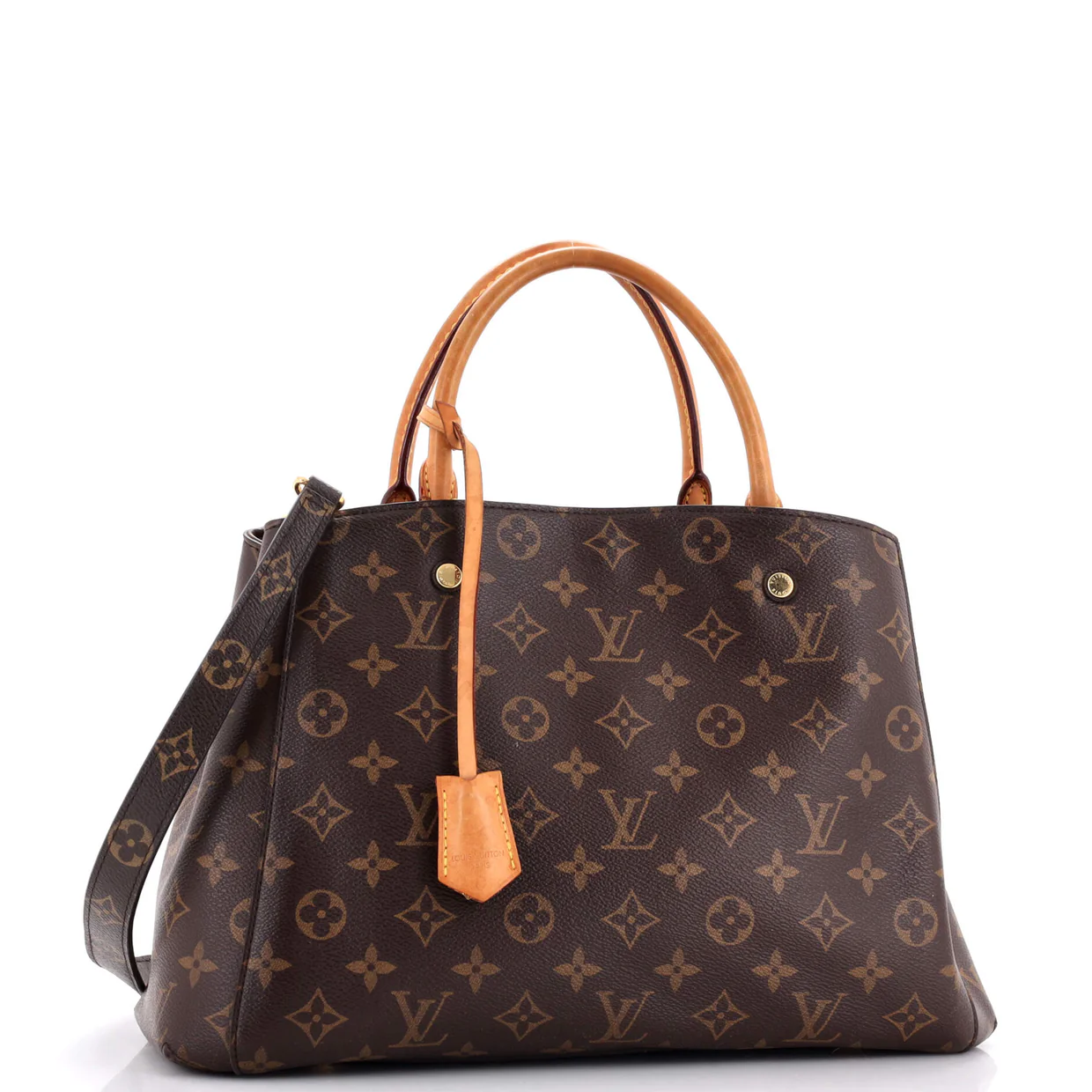 Montaigne Handbag Monogram Canvas MM - Deep Luxury