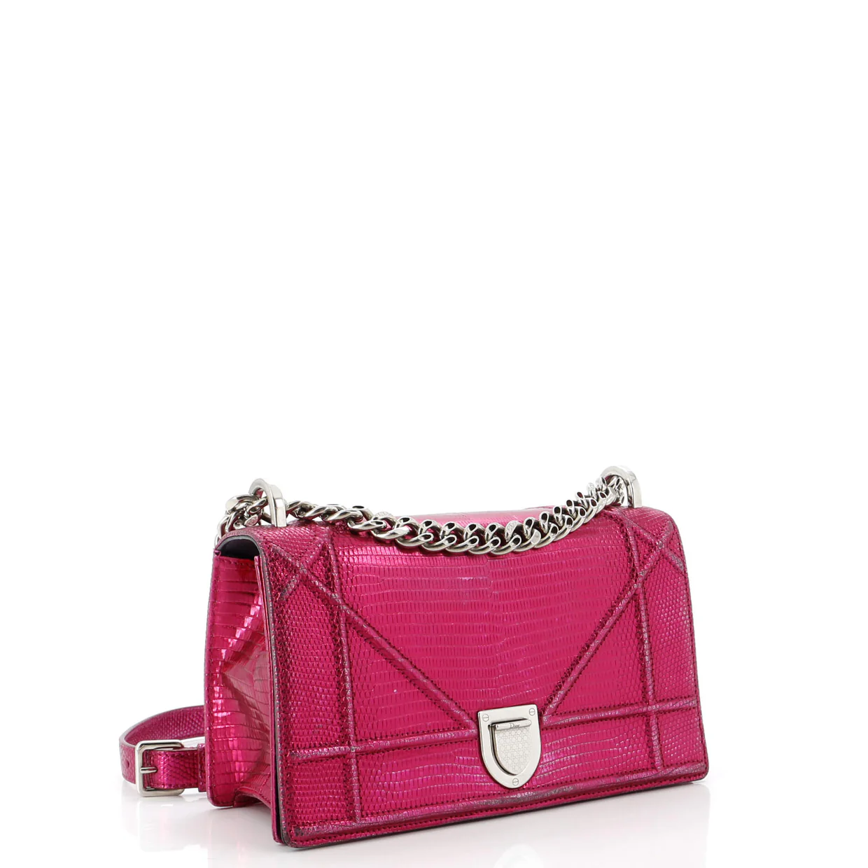 Diorama Flap Bag Lizard Medium - Deep Luxury