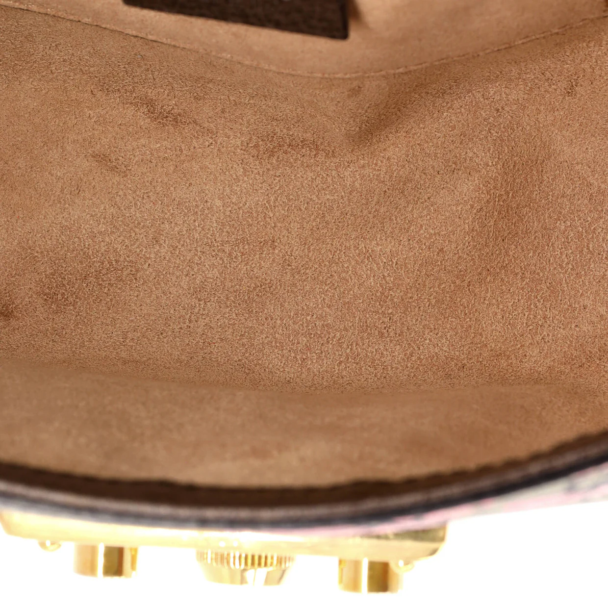 Padlock Shoulder Bag Bengal Print GG Coated Canvas Small - Deep Luxury