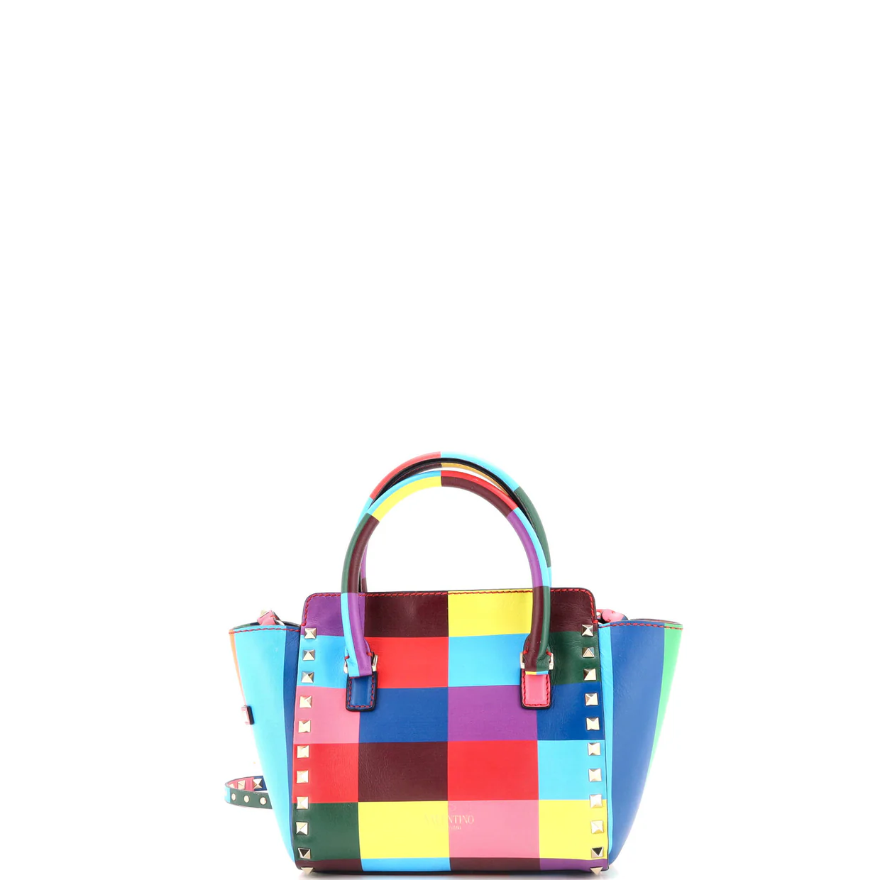 1973 Rockstud Tote Rigid Leather Mini - Deep Luxury