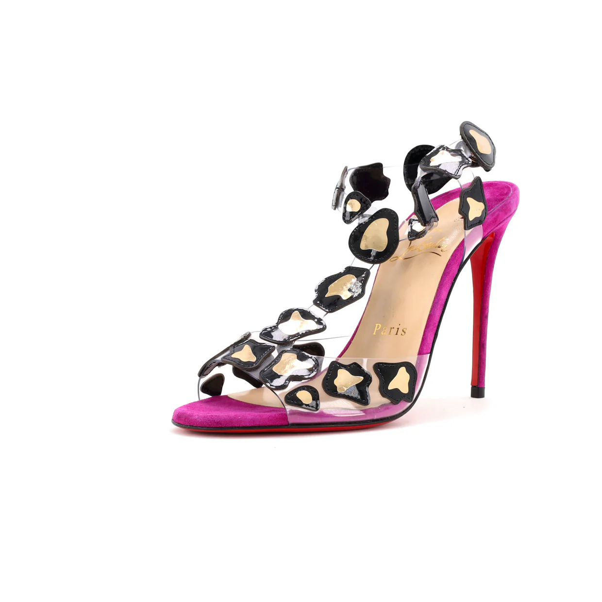 Women's Parsemis Sandals PVC with Patent and Suede 100 - Deep Luxury