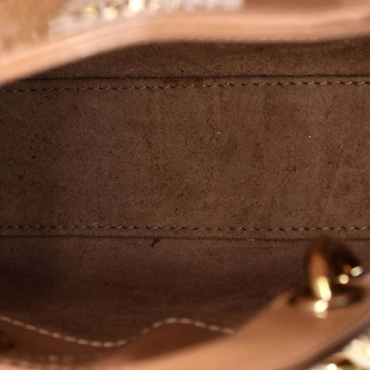 Lady Dior Chain Bag Cannage Quilt Patent Mini - Deep Luxury